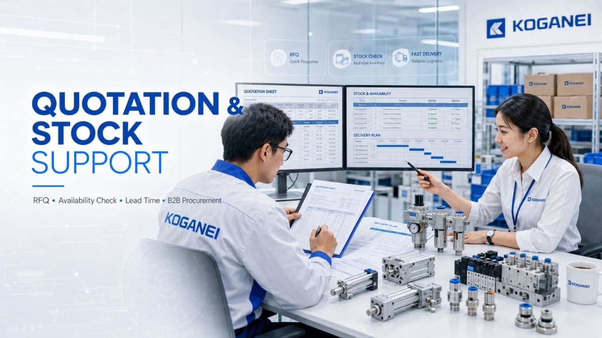 KOGANEI quotation stock and procurement support