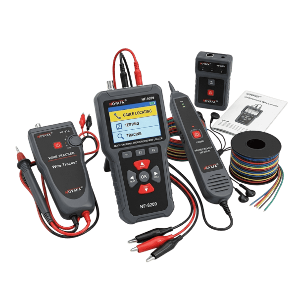 NOYAFA underground and wall locator for buried cable, pipe, hidden wire, breakpoint and route detection