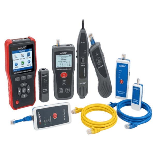 NOYAFA network and cable testing instruments for cable tracing, wire mapping, PoE, TDR and RJ45 testing
