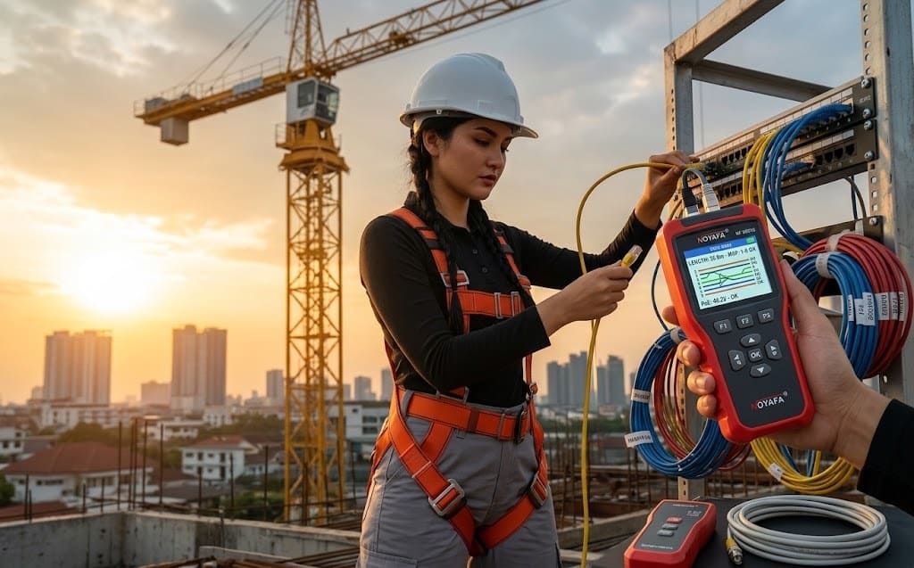 Network cable testing application