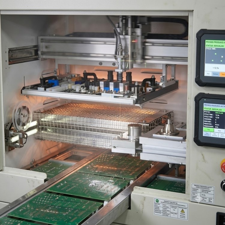 Selective soldering machine 1:1 visual for PCB and electronics manufacturing application
