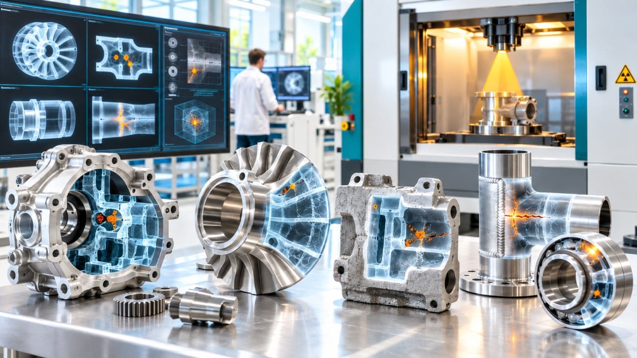 SEAMARK industrial X-Ray NDT inspection of precision components castings welds porosity cracks voids and internal geometry in Indonesia