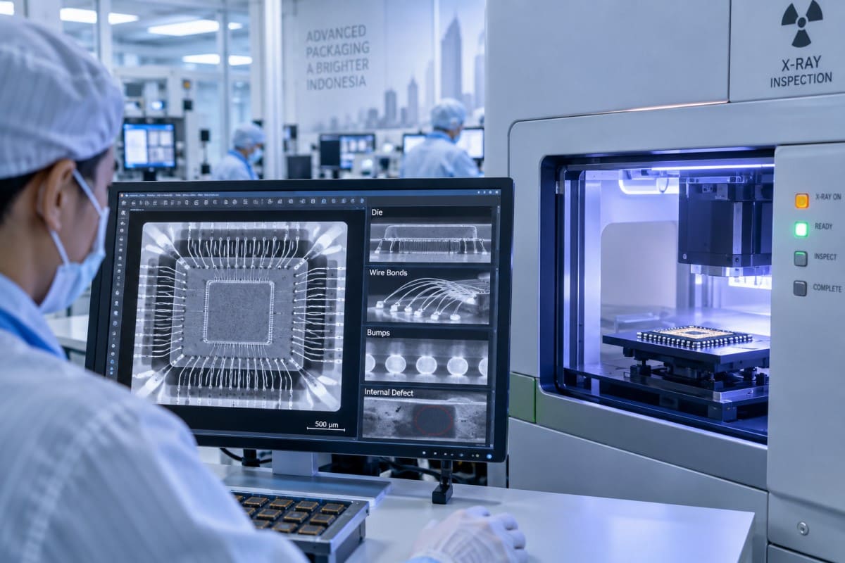 SEAMARK X-Ray inspection of semiconductor packages die interconnects wire bonds bumps and internal defects in Indonesia