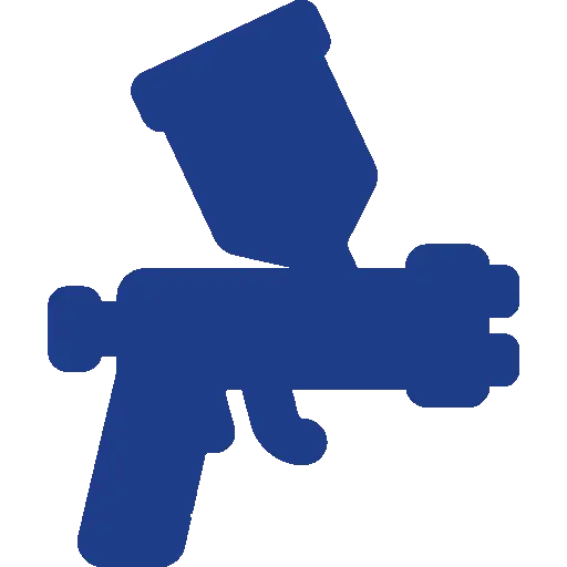 Industrial spray painting technology category icon