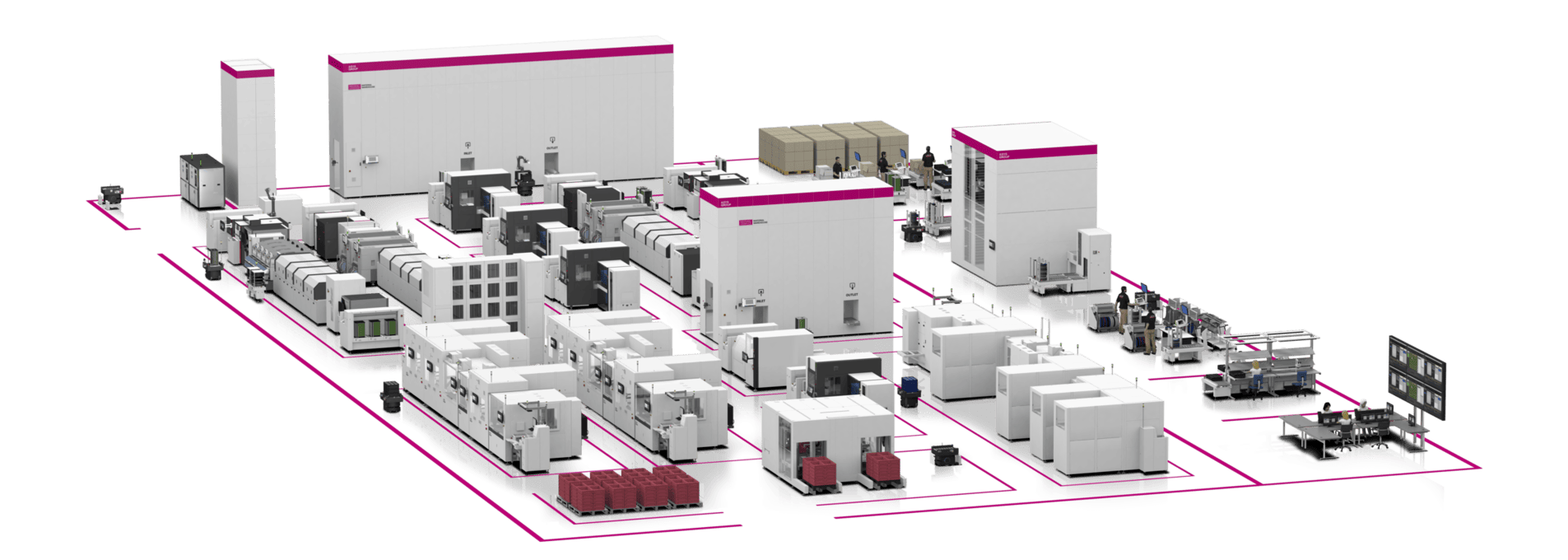 Integrated SMT Line EKRA Panasonic Gem Vision
